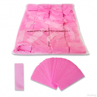 Флуоресцентное конфетти 17x55мм UV-розовое 1кг