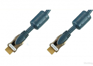 Кабель цифровой Metal Gold HDMI "папа" - HDMI "папа" D8мм FF 1.5 м