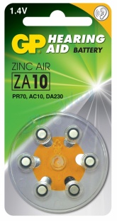 Батарейка GP Hearing Aid ZA10 1 шт.