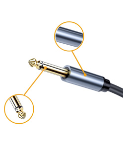 Инструментальный акустический кабель Jack 6.3mm Momo "шт" - "шт" 5 метров