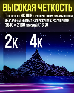 Цифровой видео кабель HDMI 4K версия 2.0 "шт" - "шт" 0.5 метра 