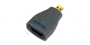 Переходник Plastic Gold HDMI "мама" - micro HDMI "папа"