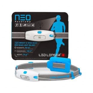 Фонарь светодиодный налобный LED Lenser NEO синий