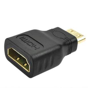 Переходник Plastic Gold HDMI "мама" - mini HDMI "папа"