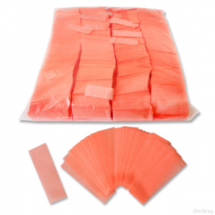 Флуоресцентное конфетти 17x55мм UV-оранжевое 1кг