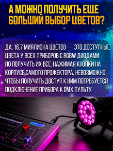 Светодиодный прожектор PartyMaker LED PAR 54x1W RGBW